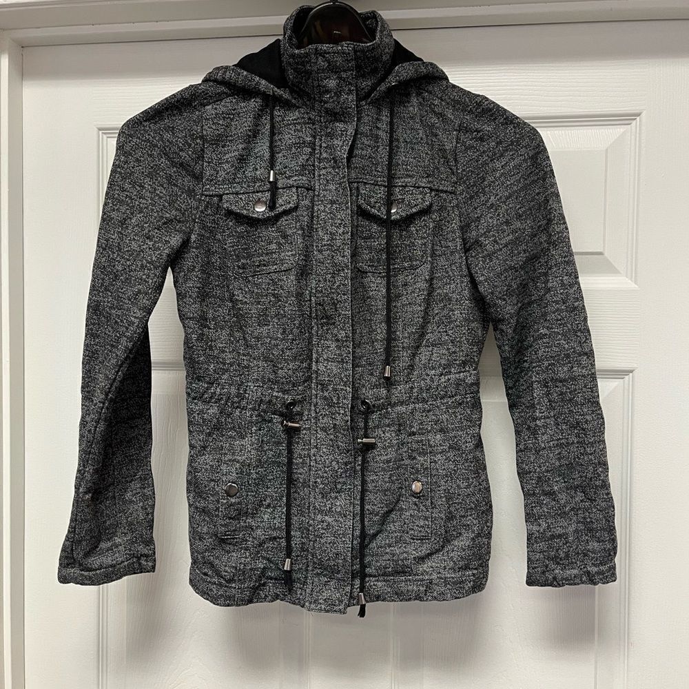 Full Tilt Gray Toggle Sweat Jacket sz S EUC